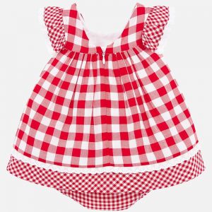 may dress checked red white back