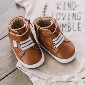 Little Life Brown High Top Shoes
